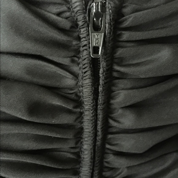 PLEATED STRAPLESS COCKTAIL DRESS - Picture 11 of 13